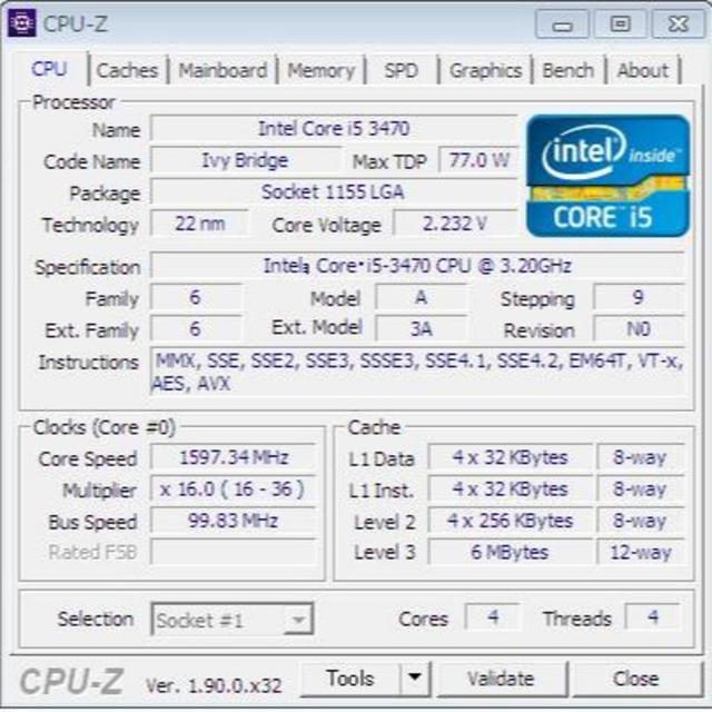 【2個セット】Intelインテル®CPU Core™ i5-3470