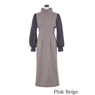 スナイデル(SNIDEL)のher lip to  Two-tone Relax Midi Dress(ロングワンピース/マキシワンピース)