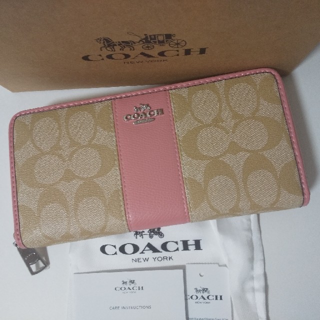 COACH(コーチ)の【新品】COACH コーチ 長財布 シグネチャー レディースのファッション小物(財布)の商品写真