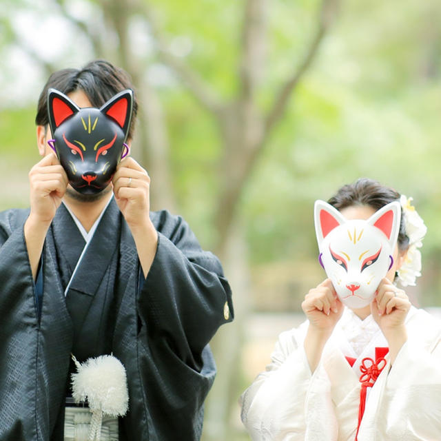 お稲荷お面 エンタメ/ホビーのコスプレ(小道具)の商品写真