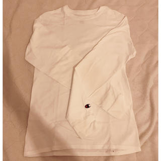 チャンピオン(Champion)のChampion ロングTシャツ ロンＴ 白(Tシャツ/カットソー(七分/長袖))
