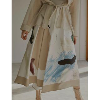 アメリヴィンテージ(Ameri VINTAGE)のAmeri Vintage♡Mary Painting Flare Skirt(ロングスカート)