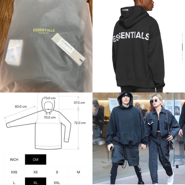 【FOG】ESSENTIALS エッセンシャルズ　パーカー　 XL