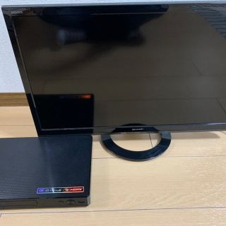 アクオス(AQUOS)のSHARP24インチAQUOS &LGブルーレイプレイヤー(テレビ)