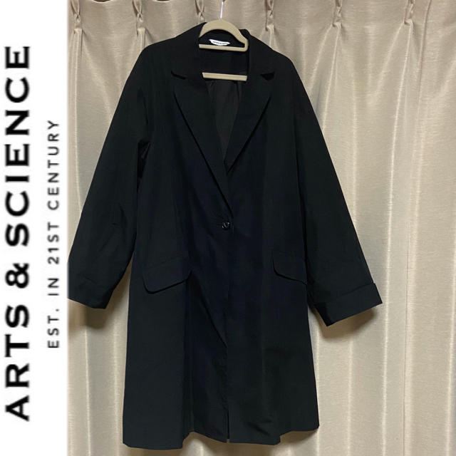 ARTS & SCIENCE コート 黒 - ロングコート