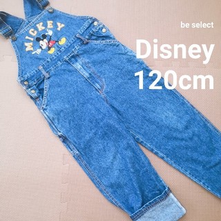 ディズニー(Disney)の[Disney/120cm]ミッキー刺繍デニムオーバーオール！(パンツ/スパッツ)