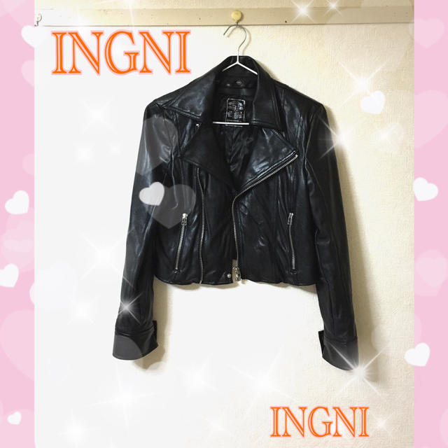 INGNI(イング)のイング♥︎︎合わせやすいレザーJK レディースのジャケット/アウター(ライダースジャケット)の商品写真