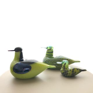 イッタラ(iittala)の*売約済み* Common Teal 親子セット Oiva Toikka バード(置物)