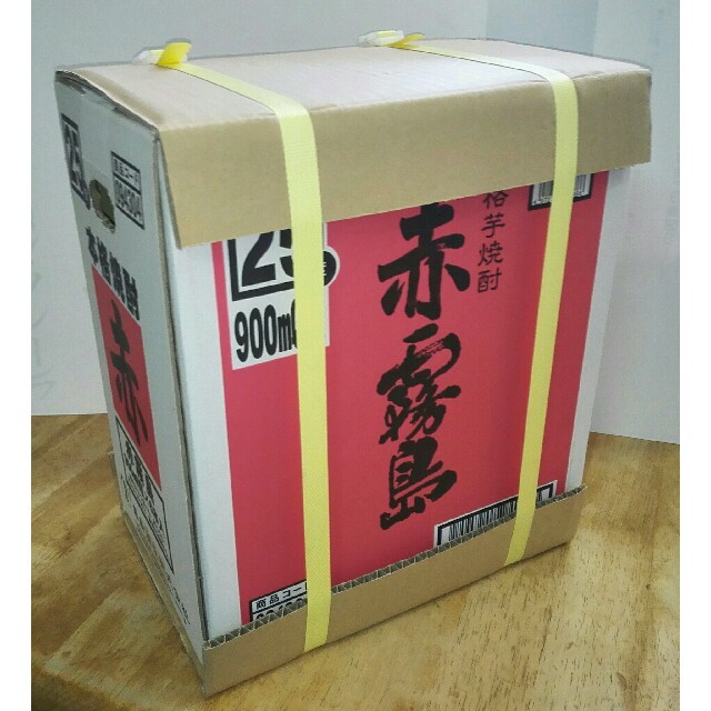 限定販売    プレミアム焼酎  赤霧島(芋焼酎)  900ml  ６本(１箱) 食品/飲料/酒の酒(焼酎)の商品写真