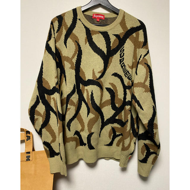 Supreme Tribal Camo Sweater  XLトップス