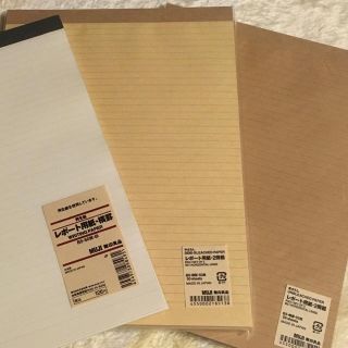 ムジルシリョウヒン(MUJI (無印良品))の無印良品　レポート用紙セット(ノート/メモ帳/ふせん)