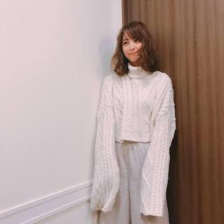 Ron Herman - 佐々木希着用 ELIN 17AW エリン ケーブルタートルネック