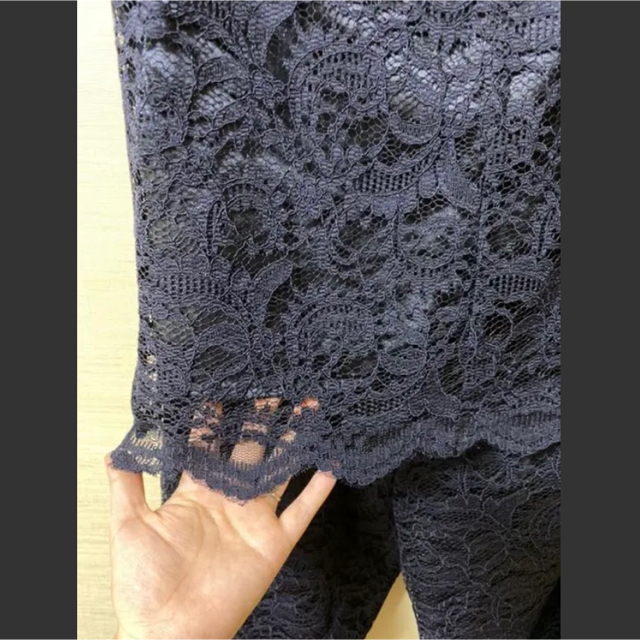 新品未使用 総レース パンツドレス 3