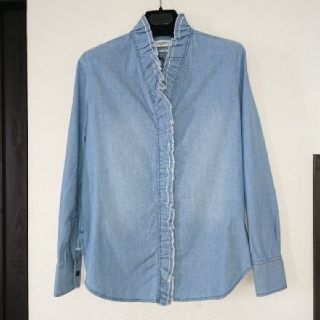 イザベルマラン(Isabel Marant)の新品、未使用ISABEL MARANT ETOILE フリル シャンブレーシャツ(シャツ/ブラウス(長袖/七分))