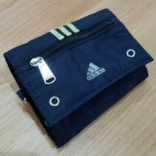 アディダス(adidas)のadidas 財布 三つ折り ナイロン ネイビー キッズ 男の子 難あり(折り財布)