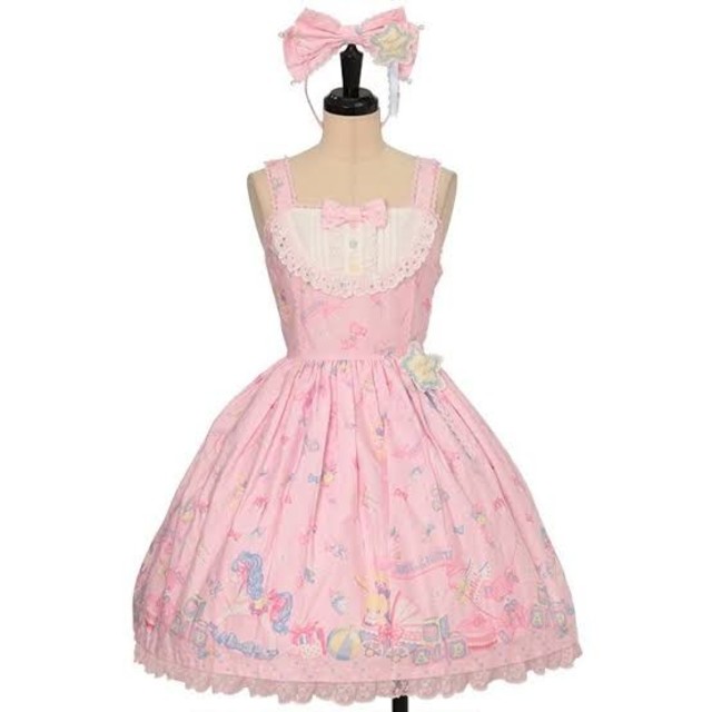 Angelic Pretty Dreamyベビールーム JSK & カチューシャ-