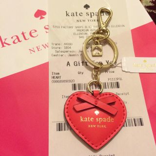 ケイトスペードニューヨーク(kate spade new york)の可愛いハート&スペード キーホルダー (キーホルダー)