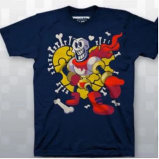 プレイステーション4(PlayStation4)のUndertale パピルス Tシャツ 3Xサイズ(Tシャツ/カットソー(半袖/袖なし))