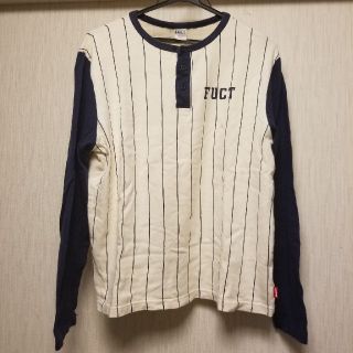 ファクト(FUCT)のFUCT ストライプ　ヘンリーネック　ロンT M(Tシャツ/カットソー(七分/長袖))