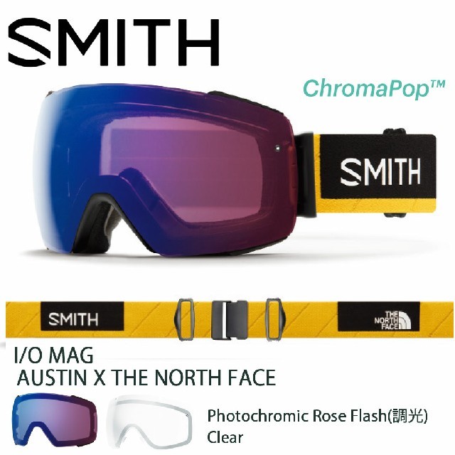 SMITH(スミス)のSMITH 18/19 I/O MAG NOTRH FACE goggles スポーツ/アウトドアのスノーボード(アクセサリー)の商品写真