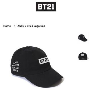 ボウダンショウネンダン(防弾少年団(BTS))のBT21 ASSC キャップ　帽子　cap anti 新品未使用品(キャップ)