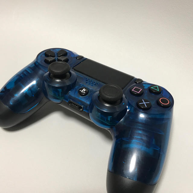 PS4純正コントローラ　クリア　動作確認済み