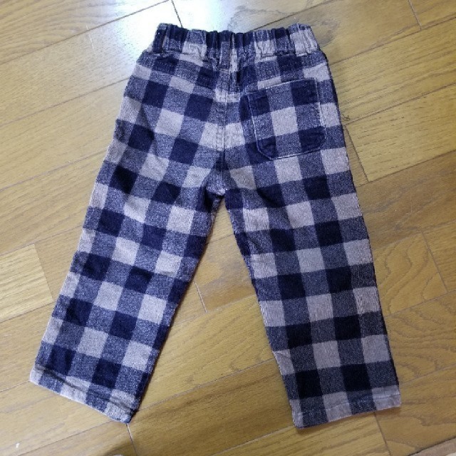 西松屋(ニシマツヤ)のブラウンチェックズボン　95㎝ キッズ/ベビー/マタニティのキッズ服女の子用(90cm~)(パンツ/スパッツ)の商品写真