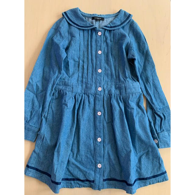 OLLINKARI(オリンカリ)のOLLINKARI  セーラーワンピース　130 キッズ/ベビー/マタニティのキッズ服女の子用(90cm~)(ワンピース)の商品写真