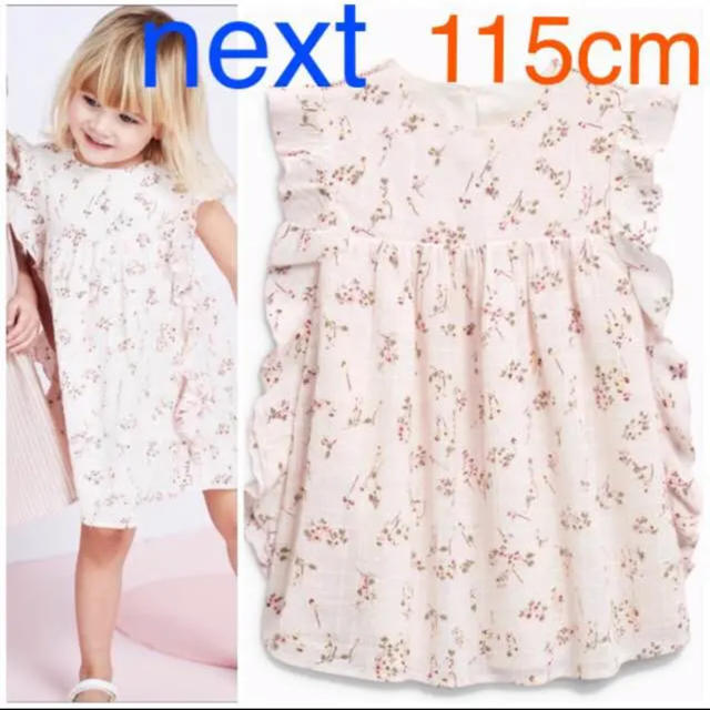 NEXT(ネクスト)のnext☆小花柄フリルワンピース キッズ/ベビー/マタニティのキッズ服女の子用(90cm~)(ワンピース)の商品写真