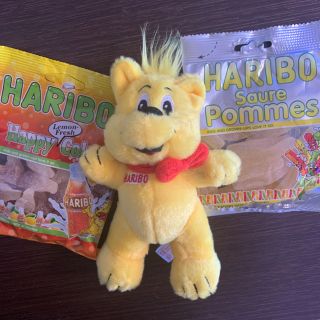 カルディ(KALDI)の新品･未使用･未開封 HARIBOゴールドベアぬいぐるみ ハリボーグミ2点セット(ぬいぐるみ/人形)