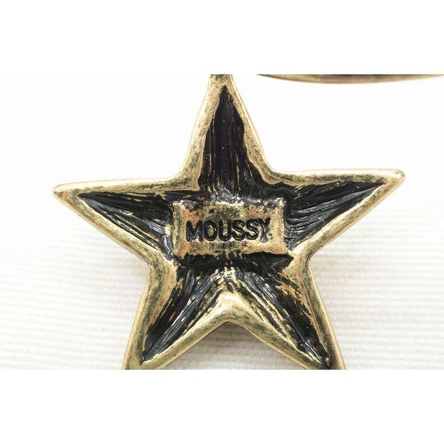 moussy(マウジー)の【T96】MOUSSY マウジー スター 星 モチーフ フープ ピアス  レディースのアクセサリー(ピアス)の商品写真