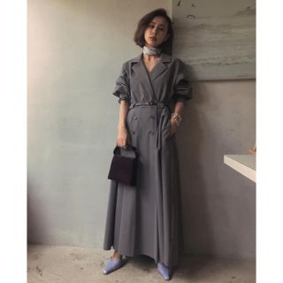 アメリヴィンテージ(Ameri VINTAGE)の【新品未使用タグ付】LONG COAT LIKE BELT DRESS(ロングワンピース/マキシワンピース)