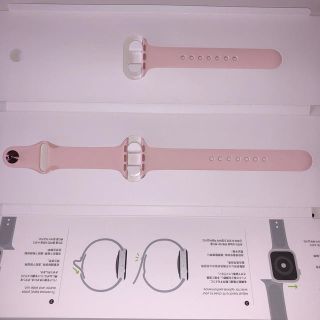 アップルウォッチ(Apple Watch)のApple Watch    Pink Sand Sport Band(ラバーベルト)