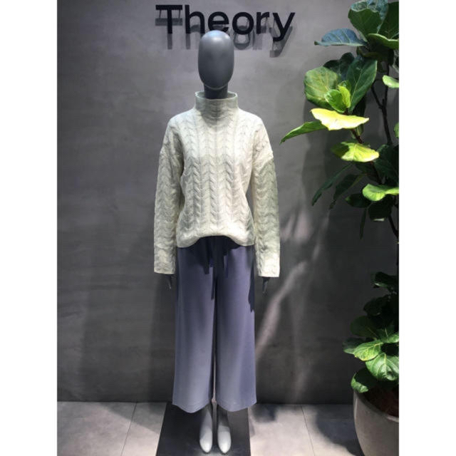 カジュアルパンツTheory 18AW ワイドクロップドパンツ