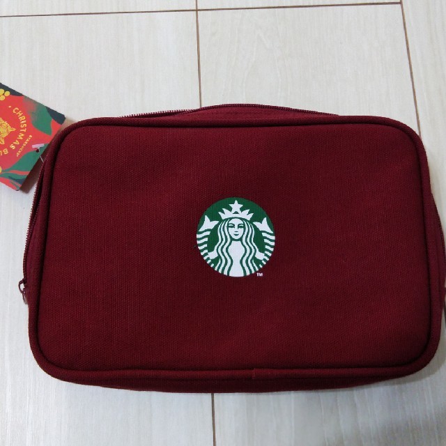 Starbucks Coffee(スターバックスコーヒー)のスタバ　【最終値引】ホリデー　クリスマスブレンドポーチのみ メンズのバッグ(ボディーバッグ)の商品写真
