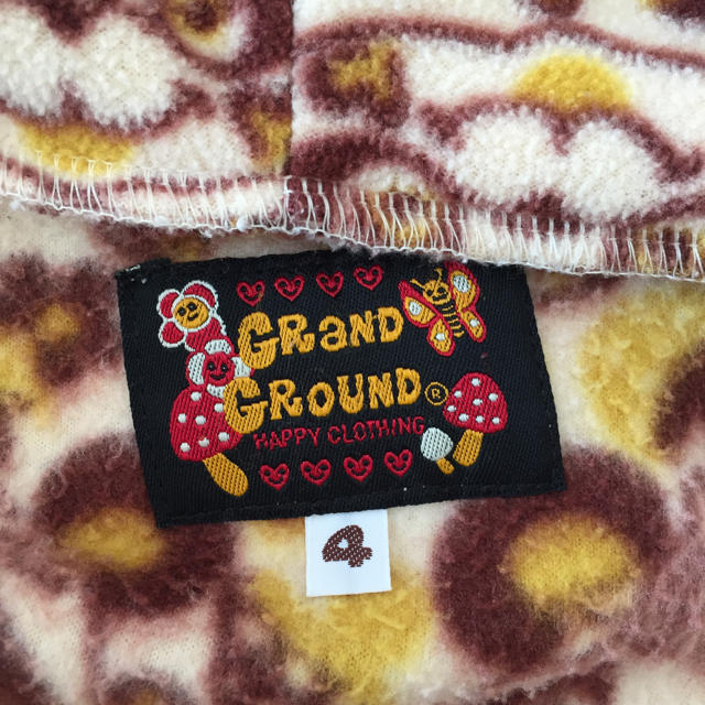 GrandGround(グラグラ)の 【ＧＲＡＮＤ ＧＲＯＵＮＤ】グラグラ パンダなりきり フリース パーカー  キッズ/ベビー/マタニティのキッズ服女の子用(90cm~)(ジャケット/上着)の商品写真