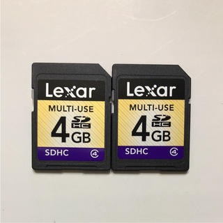 レキサー(Lexar)のセール！　lexar  レキサー SDカード 4GB 2枚(コンパクトデジタルカメラ)