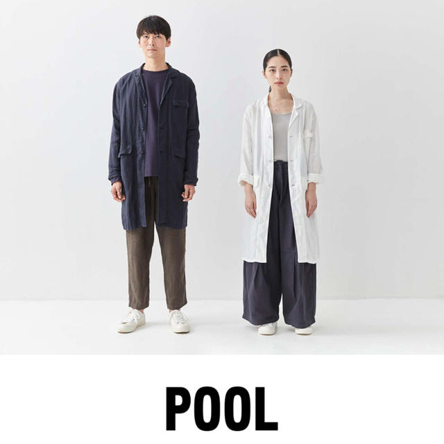 IDEE POOL プール いろいろの服 リネン アトリエシャツワンピース