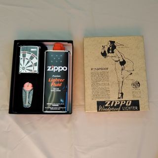 ジッポー(ZIPPO)の【未使用】zippo セット　ダーツ柄(タバコグッズ)