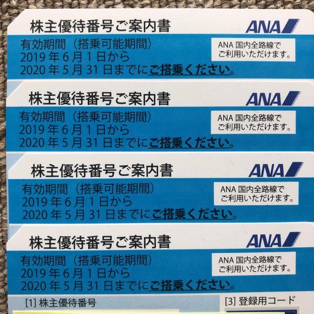 ANA(全日本空輸)(エーエヌエー(ゼンニッポンクウユ))のANA 株主優待券　 チケットの優待券/割引券(その他)の商品写真