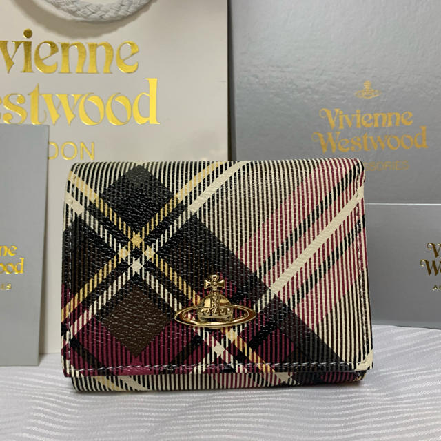 【VIVIENNE WESTWOOD】三つ折り財布　タータンチェック