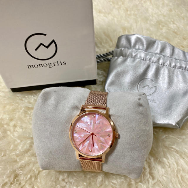 monogriis モノグリース  腕時計  ローズゴールド ピンクパール