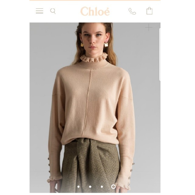 訳あり商品 Drawer - 19AW chloeニットS 美品 ニット/セーター