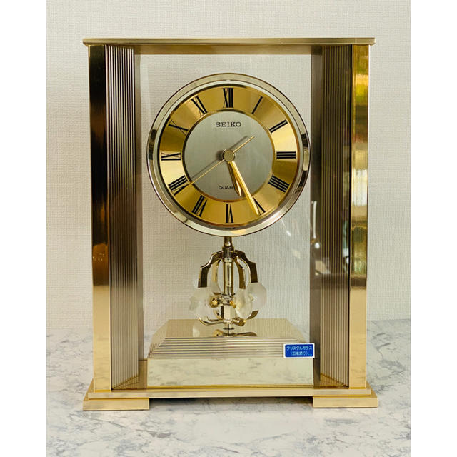 SEIKO - ( 美品 )SEIKO( セイコー ) クリスタルガラス 置時計 SEIKO - ( 美品 )SEIKO( セイコー ) クリスタルガラス 置時計