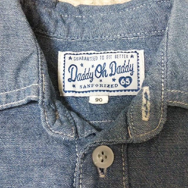 daddy oh daddy(ダディオーダディー)のダディオ ダディ♡デニムワンピ 90 キッズ/ベビー/マタニティのキッズ服女の子用(90cm~)(ワンピース)の商品写真