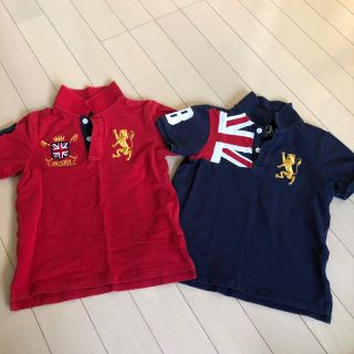 ラルフローレン(Ralph Lauren)のGIORDANO junior ポロシャツ 110 2枚セット(Tシャツ/カットソー)