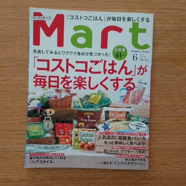 光文社(コウブンシャ)の2冊セット！MART 6月号 、2月号にご変更！ エンタメ/ホビーの本(住まい/暮らし/子育て)の商品写真