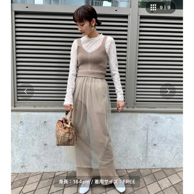ROSE BUD - ローズバッド ビスチェ付きシースルーワンピースの通販 by