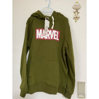 マーベル(MARVEL)のMARVEL 裏起毛パーカー⭐新品⭐L(パーカー)