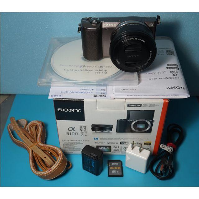 送料込 〓 SONY α5100/ILCE5100 レンズ付 SD付 〓主な機能